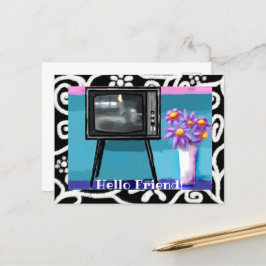 Vykort - Viktigt målande för Retro TV-TV