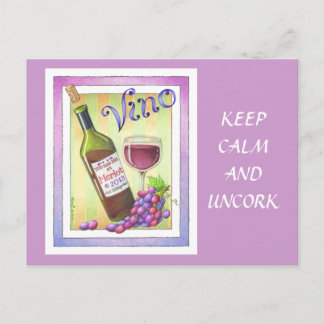 VYKORT - VINO! Du hade mig på MERLOTEN!