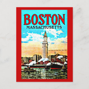 Vykort-Vintage Boston Artwork-34 Vykort