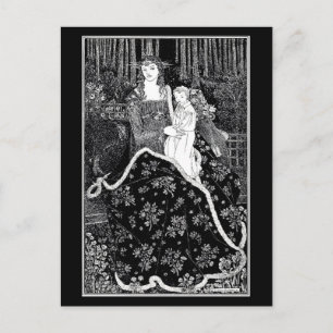 vykort-Vintage Illustration-Aubrey Beardsley 18 Vykort