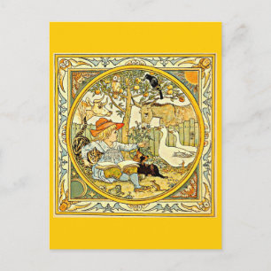 vykort-Vintage Illustration-Walter Crane 16 Vykort