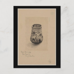 Vykort-Vintage japansk Art-Vas Vykort