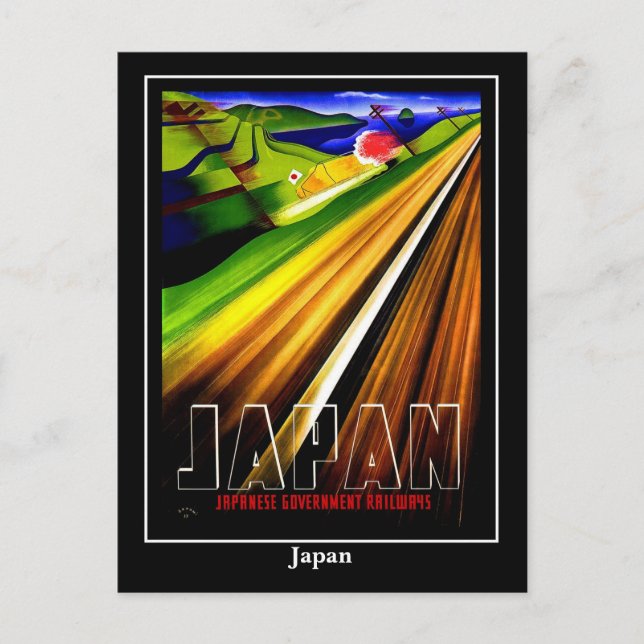 Vykort Vintage Resa Japan (Framsida)