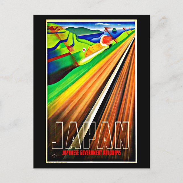 vykort - Vintage resor-Japan (Framsida)