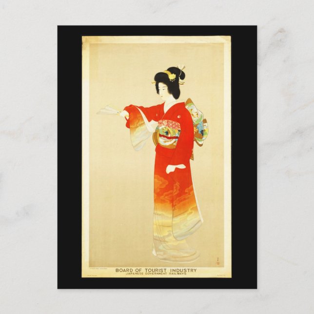 vykort - Vintage resor-Japan (Framsida)