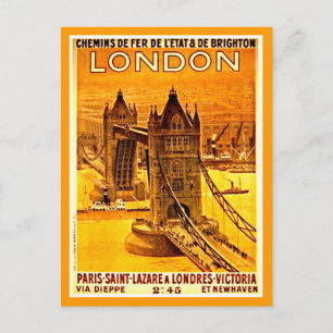 vykort - Vintage resor-London 2