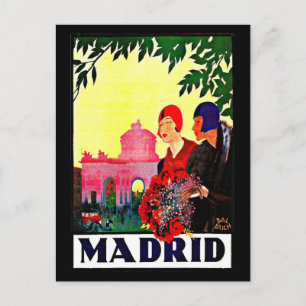 vykort-Vintage resor-Madrid Vykort