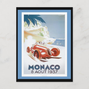 vykort-Vintage resor-Monaco Vykort