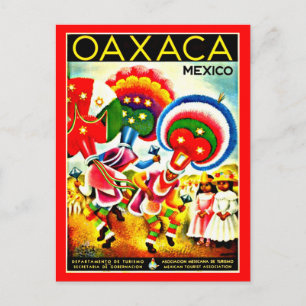 vykort-Vintage resor-Oaxaca Vykort