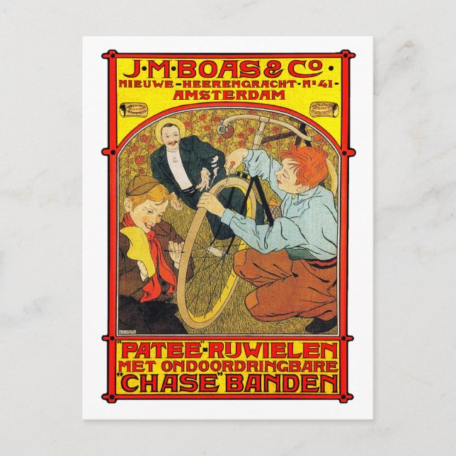 Vykort: Vintagens cykelreklamkonst Vykort (Framsida)