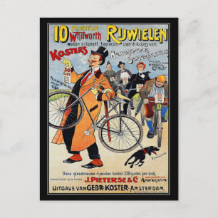 Vykort: Vintagens cykelreklamkonst Vykort