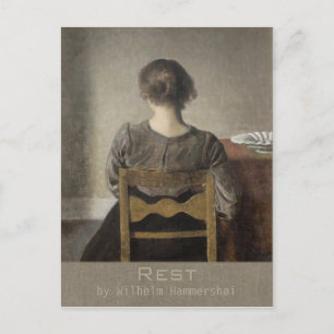 Vykort Wilhelm Hammershøi Rest CC0692
