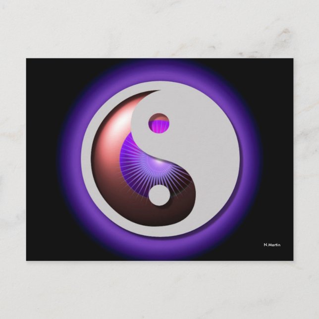vykort YinYang Design (Framsida)