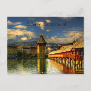 Vykortet av det Lucerne Schweitz kapell Vykort
