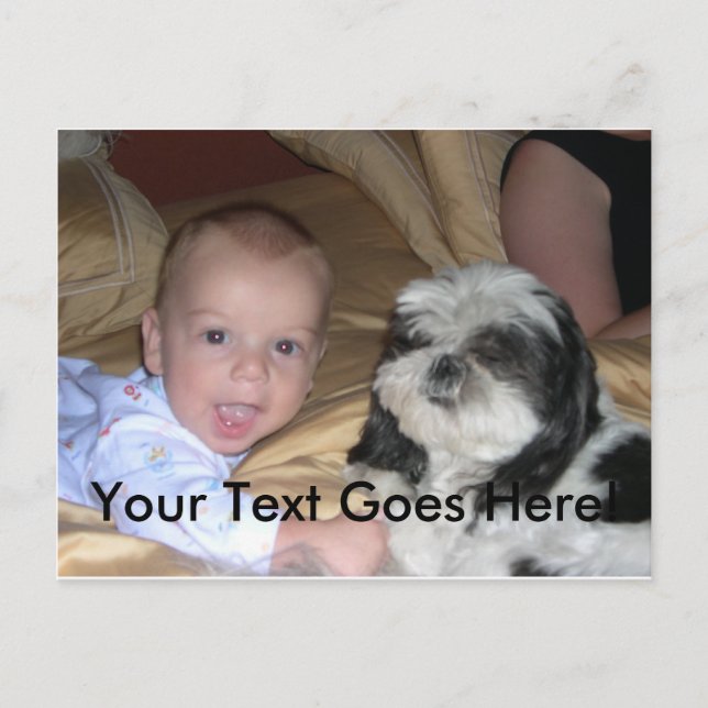 Vykortet med anpassningsbar avbildar och text vykort (Framsida)