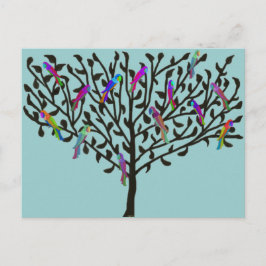 vykortet Parrot Träd Vykort