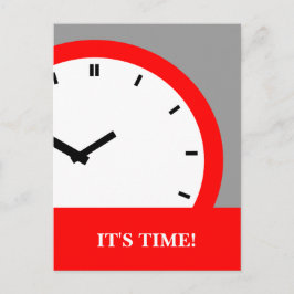 Vykortet tar tid på påminnelse för den ansikteTime Vykort