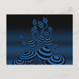 Vykortmagi plocka svamp optisk geometrisk design meddelande vykort
