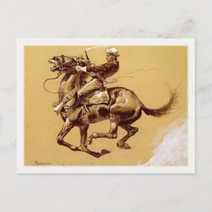 vykortsbilder med Frederic Remington-målning Vykort