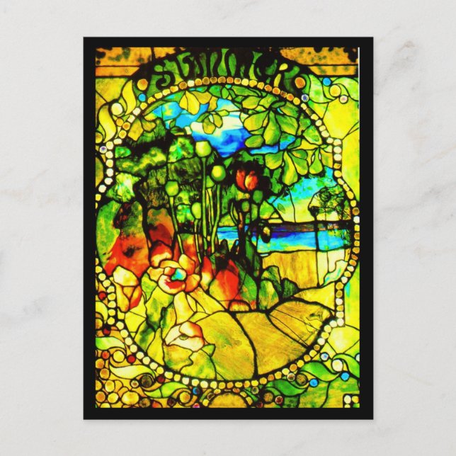 Vykortsfärgat glas-Tiffany 3 Vykort (Framsida)