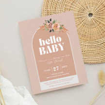 Vykortsinbjudan,Hej Baby, Modern babyvisningsprogr