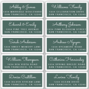 Vykortskalligrafi Bröllop Guest Adressetiketter Klistermärken