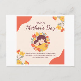 vykortSöt Greenery Mors dag-fotokort för Vykort