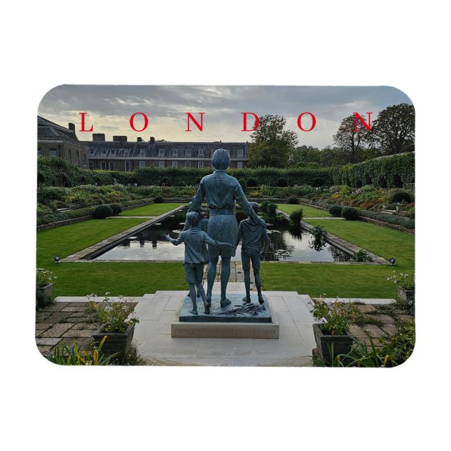 Vymagnet för London Kensington Palace Gardens Magnet (Horisontell)