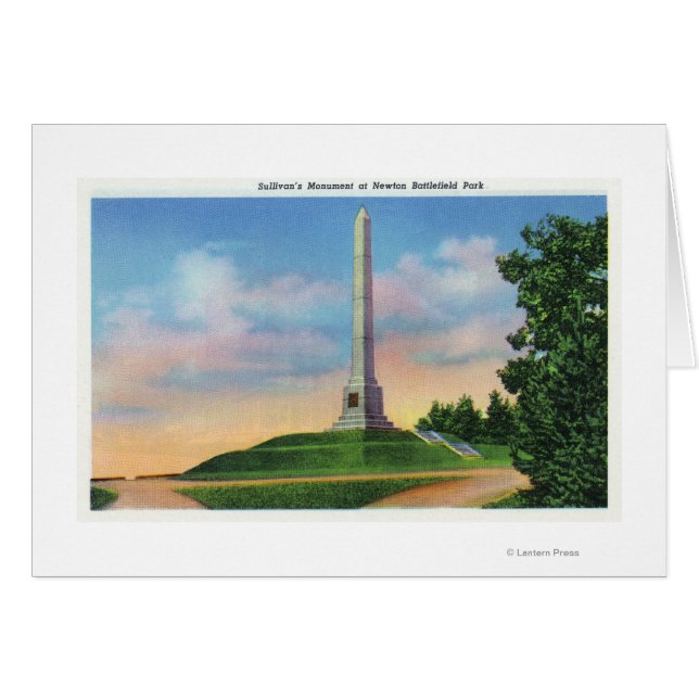 Vyn för Newton Battlefield Park Hälsningskort (Framsidan Horizontal)