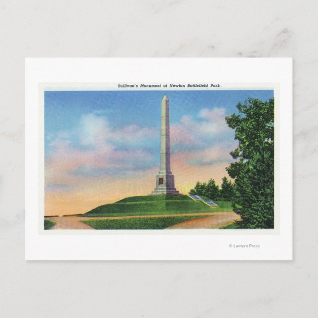 Vyn för Newton Battlefield Park Vykort (Framsida)