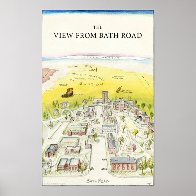 Vyn från Bath Road Poster (Framsidan)