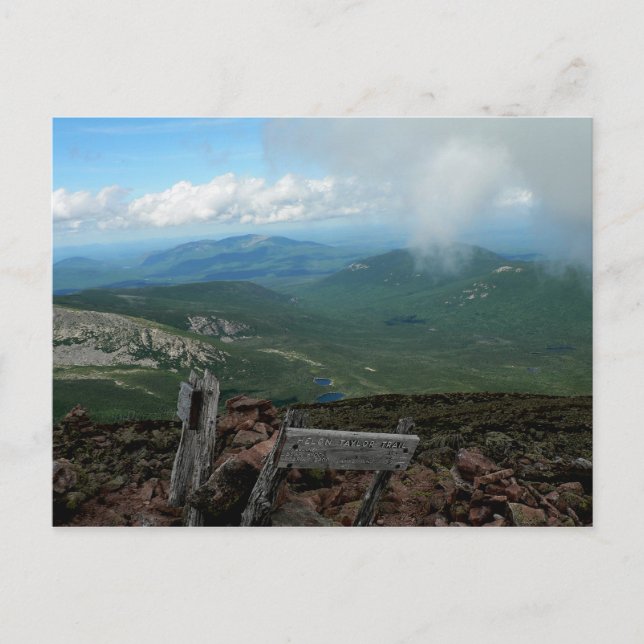 Vyn från Pamola Peak, Baxter State Park, ME Vykort (Framsida)