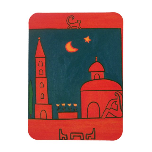 Vyn från Santo Spirito 2002 Magnet (Vertikal)