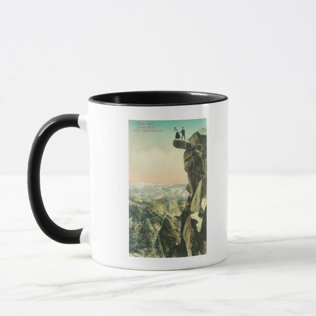 Vyn Glacier Point Tittar över Yosemite Mugg (Vänster)