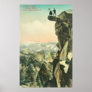 Vyn Glacier Point Tittar över Yosemite Poster