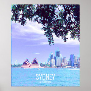 vyn Opera House Sydney Harbour vatten Poster