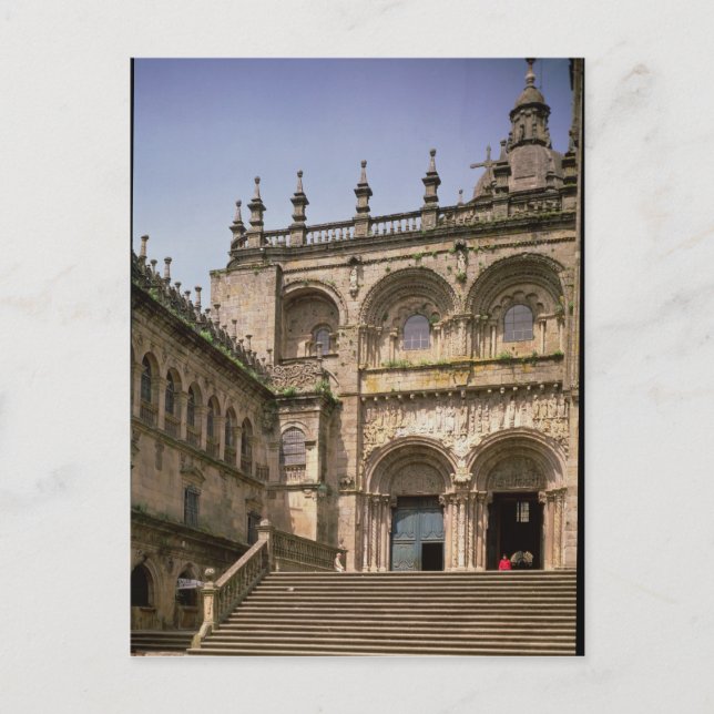 Vyn över den södra transportportalen som påbörjade vykort (Framsida)