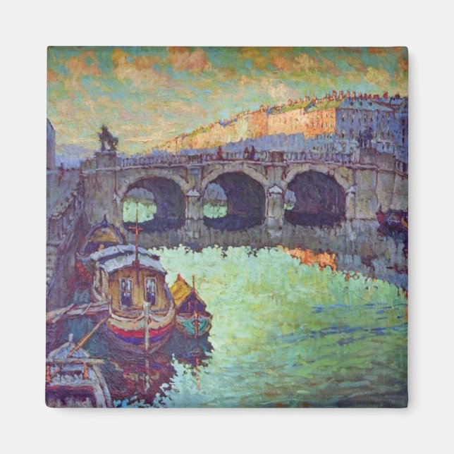 Vyn Sankt Petersburg (ryska staden) Magnet (Framsidan)