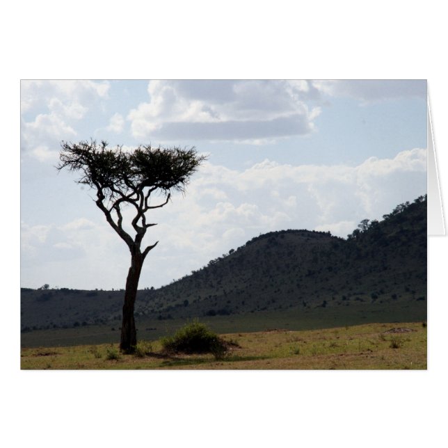 vyn träd hälsningskort (Framsidan Horizontal)