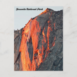 Vyosemitvykort för slutspapper vid "brandfall" vykort