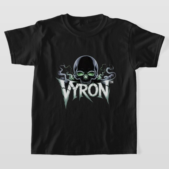 Vyron Skull Urban Gaming-logotyp T Shirt (Laydown)