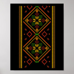 Vyshyvanka Ukrainsk Broderi Broderad Pro Uk Poster