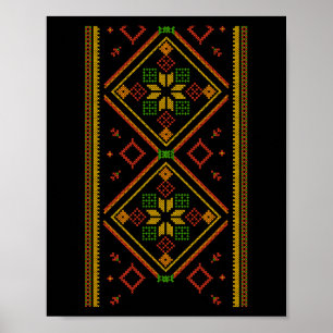 Vyshyvanka Ukrainsk Broderi Broderad Pro Ukraina Poster