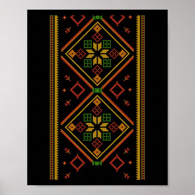 Vyshyvanka Ukrainsk Broderi Broderad Pro Ukraina Poster (Framsidan)
