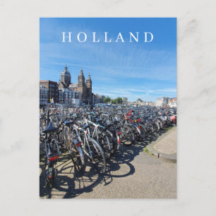 vyvykort för bicykelparkering i Amsterdam Vykort