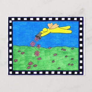 Vyvykort för blommande Älva Vykort