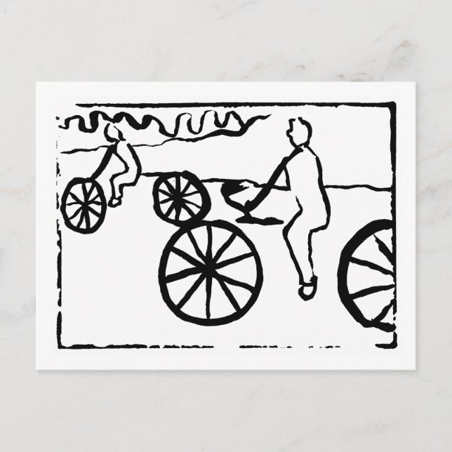 Vyvykort för cyklar vykort (Framsida)