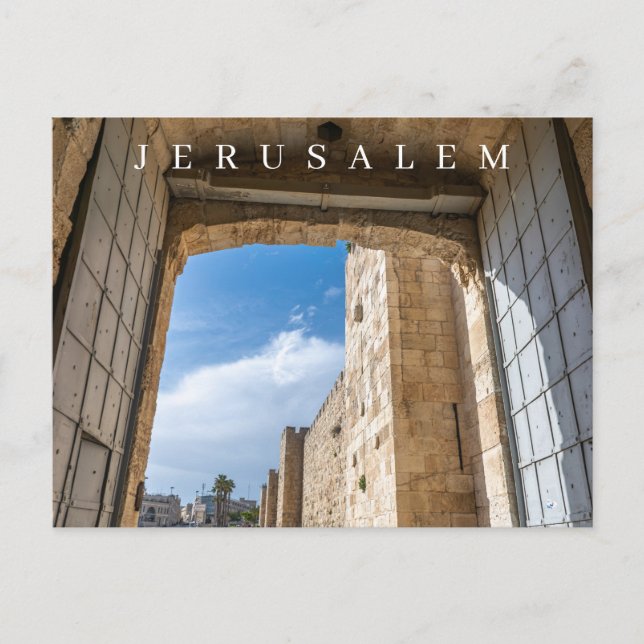 vyvykort för Jerusalem Jaffa Grind Vykort (Framsida)