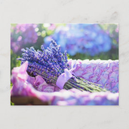 Vyvykort för lavender Basket Lila Vår Vykort