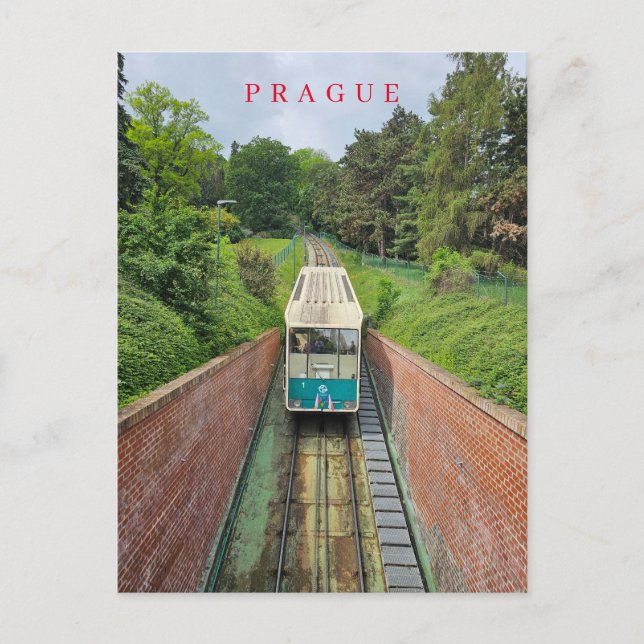 vyvykort för Pragfunikulär vy Vykort (Framsida)